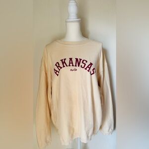 Arkansas Sweatshirt | Arkansas Razorbacks | Size Large